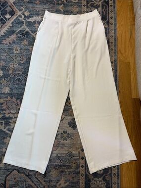 MELLODAY Wide Leg Pants in Ivory White